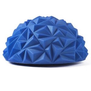 Yoga Hemisphere Massager Pointed Massage Ball Decompression Yoga Massager Exercise Ball Soft and Comfortable – Blue