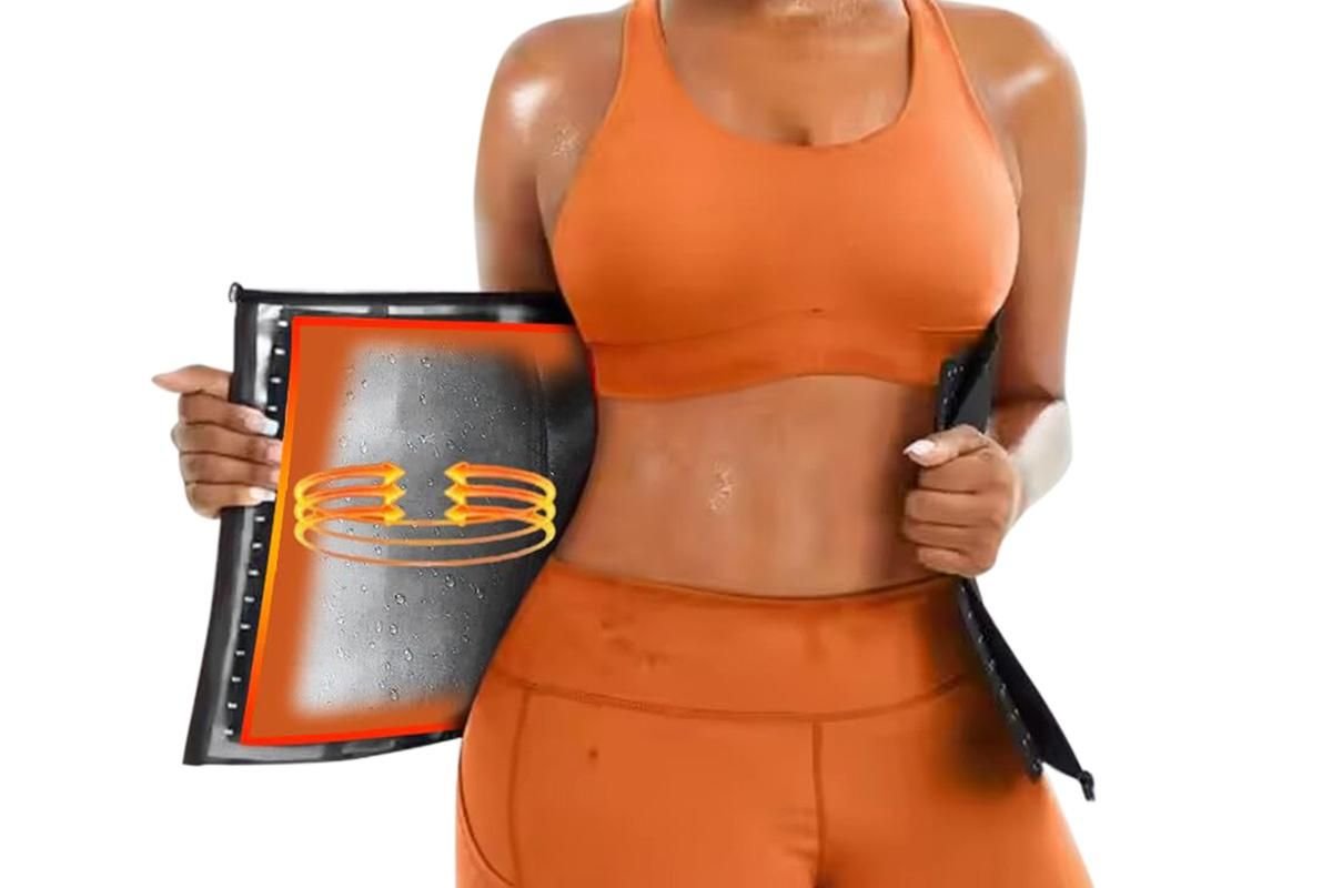 Women's Workout Waist Trainer - 3-Row Hook & Zip Slimming Belt for Yoga & Fitness - Silver & L 4 Women’s Workout Waist Trainer – 3-Row Hook & Zip Slimming Belt for Yoga & Fitness – Silver & L - image 4