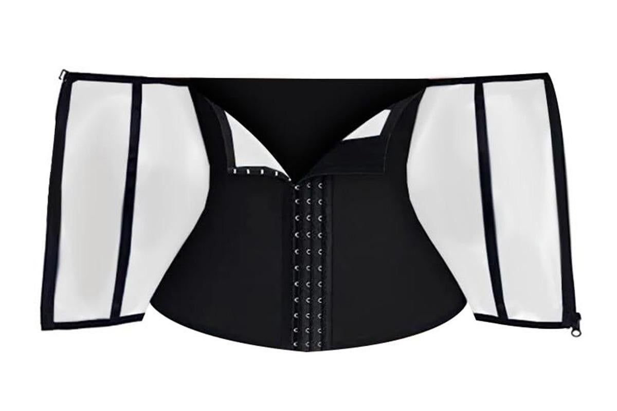 Women's Workout Waist Trainer - 3-Row Hook & Zip Slimming Belt for Yoga & Fitness - Silver & XL 2 Women’s Workout Waist Trainer – 3-Row Hook & Zip Slimming Belt for Yoga & Fitness – Silver & XL - image 2