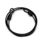 Widely Used Bicycle Lock Double Head Ring Design Anti-theft Security Bicycle Lock Rope for Bike – Black