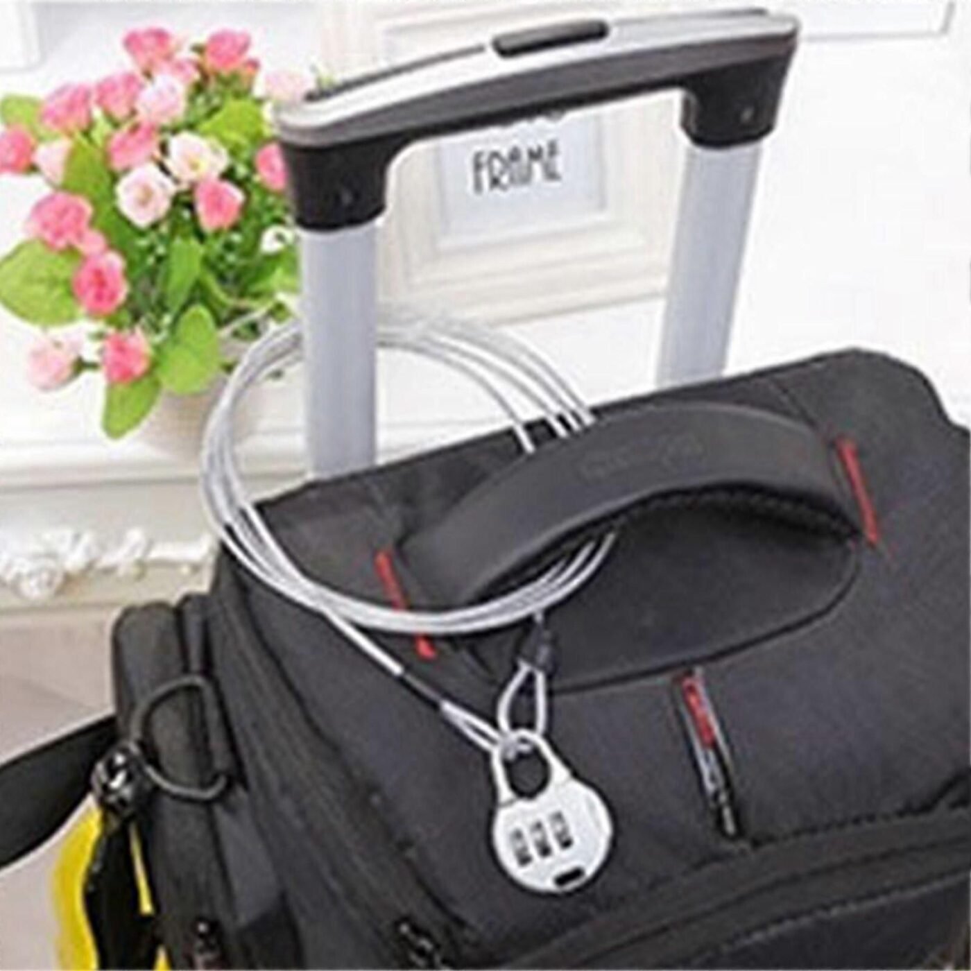 Widely Used Bicycle Lock Double Head Ring Design Anti-theft Security Bicycle Lock Rope for Bike - Black 4 Widely Used Bicycle Lock Double Head Ring Design Anti-theft Security Bicycle Lock Rope for Bike – Black - image 4