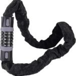 Bike Chain Lock, 5 Digit Combination High Security Bicycle Lock Resettable Heavy Duty Cycling Chain Locks for Bicycle – 0.6m