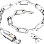 Heavy Duty Bike Chain Lock, Anti-Theft Security Lock for Bicycle, Motorcycle, Gate, Fence and Outdoor Use – 1.5m