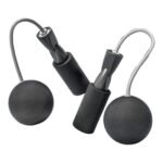 Cordless Jumping Rope Gym Exercise Fitness Weighted Jump Rope – Black