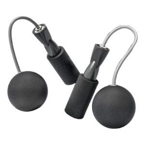 Cordless Jumping Rope Gym Exercise Fitness Weighted Jump Rope – Black