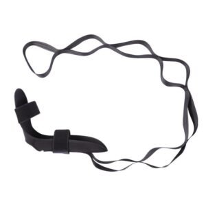 Yoga Stretch Strap, Foot & Leg Stretching Strap, Flexibility Strap for Ankle Ligament, Fascia, Muscle & Physical Therapy – Black