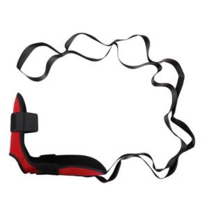 Yoga Stretch Strap, Foot & Leg Stretching Strap, Flexibility Strap for Ankle Ligament, Fascia, Muscle & Physical Therapy – Red