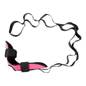 Yoga Stretch Strap, Foot & Leg Stretching Strap, Flexibility Strap for Ankle Ligament, Fascia, Muscle & Physical Therapy – Pink