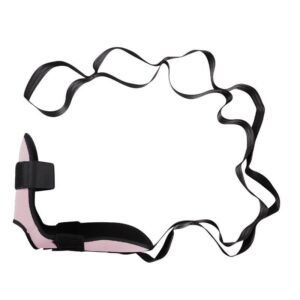 Yoga Stretch Strap, Foot & Leg Stretching Strap, Flexibility Strap for Ankle Ligament, Fascia, Muscle & Physical Therapy – Light pink