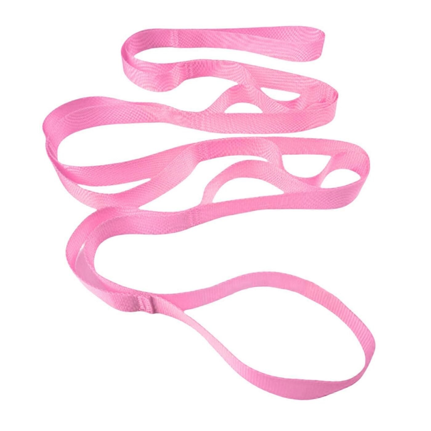 Stretching Strap with 10 Loops, Non-Elastic Exercise Strap for Physical Therapy, Pilates, Dance, Flexibility & Rehabilitation - Pink 1 Stretching Strap with 10 Loops, Non-Elastic Exercise Strap for Physical Therapy, Pilates, Dance, Flexibility & Rehabilitation – Pink