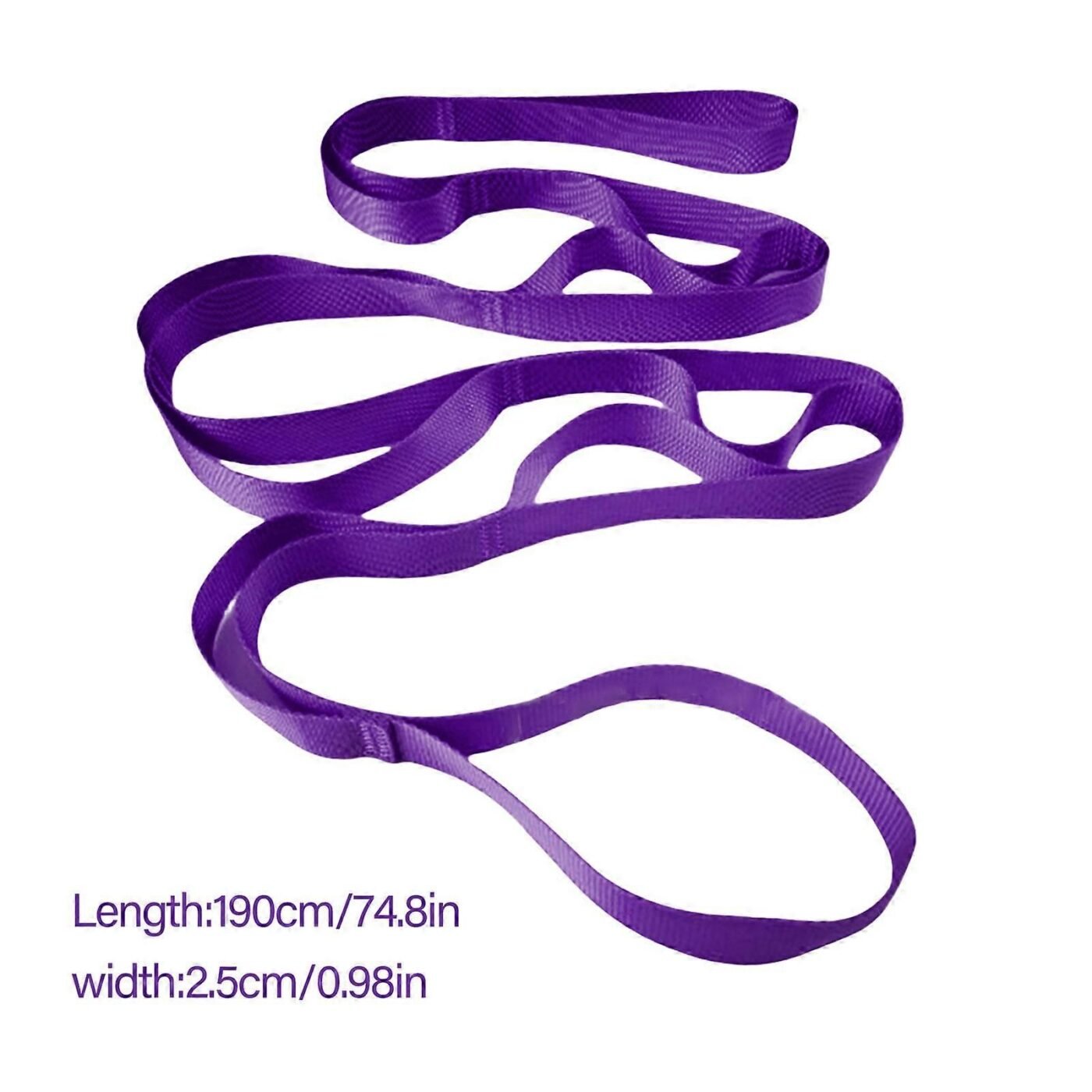Stretching Strap with 10 Loops, Non-Elastic Exercise Strap for Physical Therapy, Pilates, Dance, Flexibility & Rehabilitation - Pink 3 Stretching Strap with 10 Loops, Non-Elastic Exercise Strap for Physical Therapy, Pilates, Dance, Flexibility & Rehabilitation – Pink - image 3