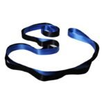 Yoga Stretch Strap with Handles for Stretching, Non-Elastic Exercise Strap for Physical Therapy, Pilates, Yoga & Flexibility Training – Dark Blue