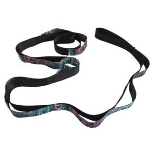 Yoga Stretch Strap with Handles for Stretching, Non-Elastic Exercise Strap for Physical Therapy, Pilates, Yoga & Flexibility Training – Mixed Color