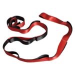 Yoga Stretch Strap with Handles for Stretching, Non-Elastic Exercise Strap for Physical Therapy, Pilates, Yoga & Flexibility Training – Red