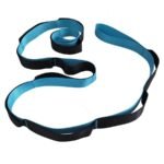 Yoga Stretch Strap with Handles for Stretching, Non-Elastic Exercise Strap for Physical Therapy, Pilates, Yoga & Flexibility Training – Blue