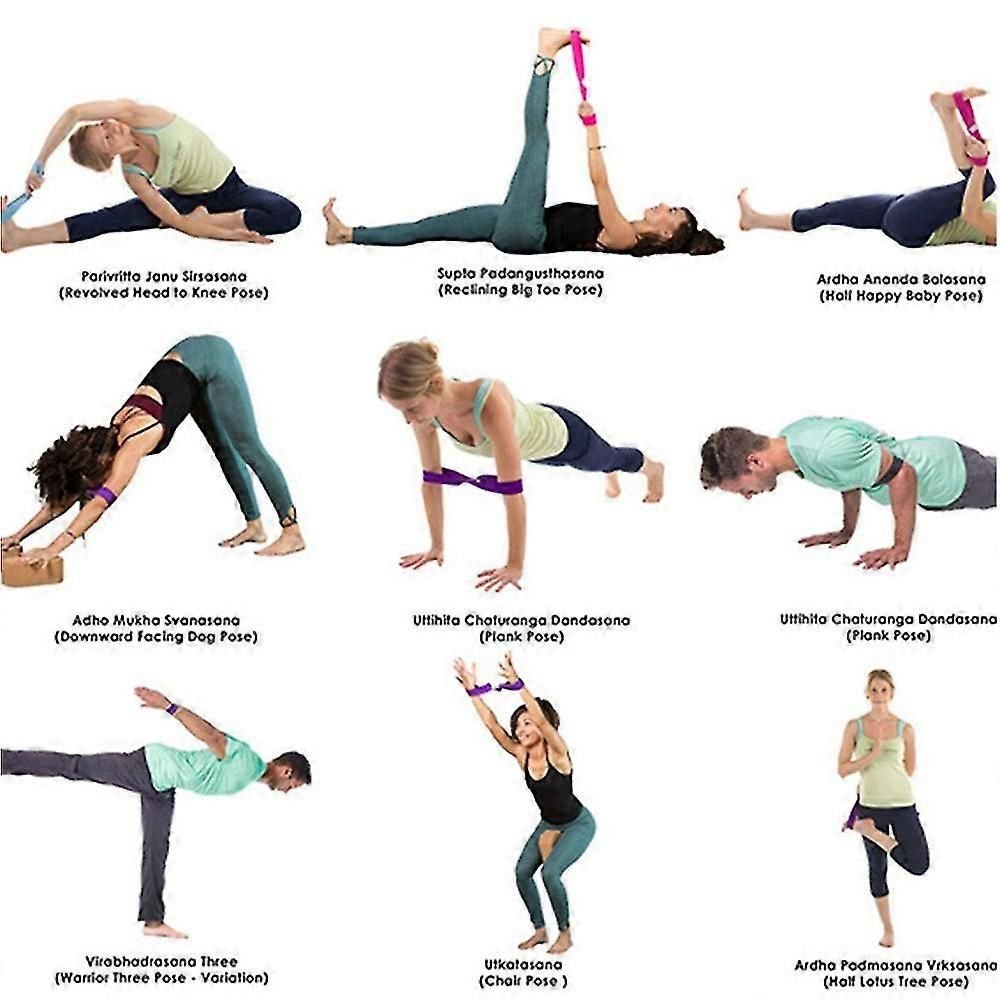 Infinity Yoga Stretch Strap, Double Loop Stretching Strap for Yoga, Pilates, Physical Therapy & Flexibility Training - Purple 5 Infinity Yoga Stretch Strap, Double Loop Stretching Strap for Yoga, Pilates, Physical Therapy & Flexibility Training – Purple - image 5