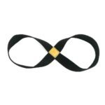 Infinity Yoga Stretch Strap, Double Loop Stretching Strap for Yoga, Pilates, Physical Therapy & Flexibility Training – Black