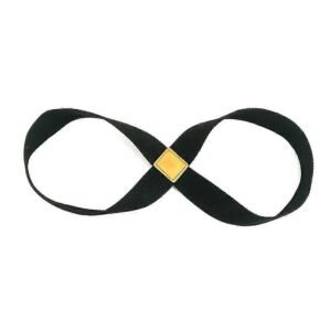 Infinity Yoga Stretch Strap, Double Loop Stretching Strap for Yoga, Pilates, Physical Therapy & Flexibility Training – Black