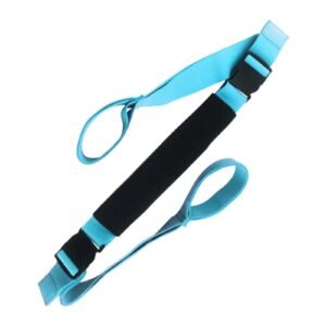 Yoga Strap Yoga Stretching Strap Premium Fitness Portable Exercise Dance – Blue