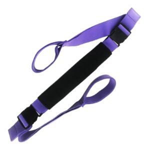 Yoga Strap Yoga Stretching Strap Premium Fitness Portable Exercise Dance – Purple