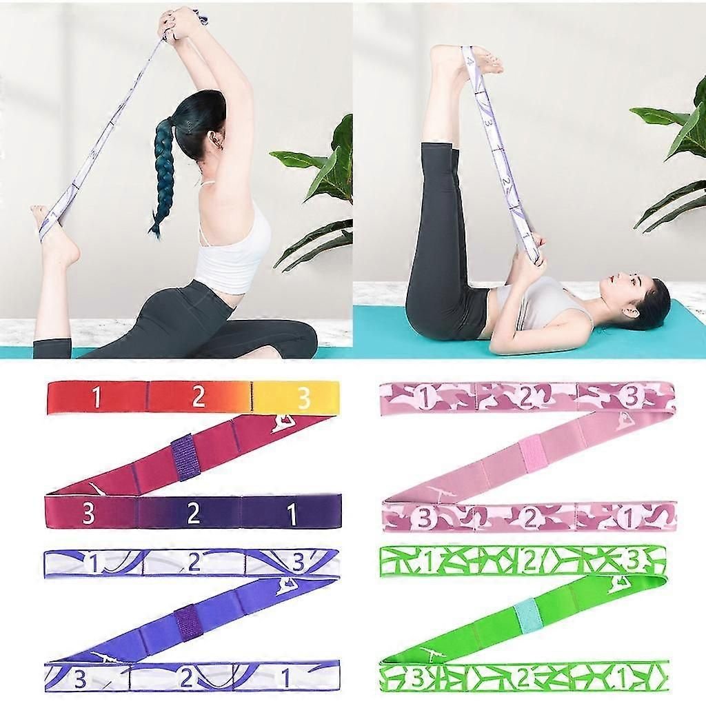 Yoga Pull Strap Belt Multifunctional Yoga Stretching Strap Or Women Men Adults - Pink 2 Yoga Pull Strap Belt Multifunctional Yoga Stretching Strap Or Women Men Adults – Pink - image 2