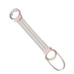 Resistance Bands Adjustable Yoga Stretch Strap for Stretching Exercise Home Gym NonSlip Pink
