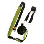 Yoga Strap for Stretching Multifunction Back Bend Assist Trainer Door Waist Back Leg Stretch Strap for Dancing Gym Green
