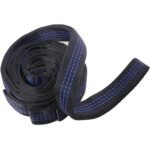 2pcs Hammock Tree Straps Set Effortless Operation Lightweight Stretching Straps Suitable for Hiking Camping – Blue
