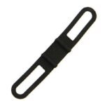 2pcs Bicycle Silicone Band High Stretch Silicone Straps Bicycle Fixing Straps – Black