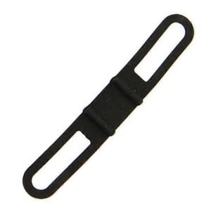 2pcs Bicycle Silicone Band High Stretch Silicone Straps Bicycle Fixing Straps – Black