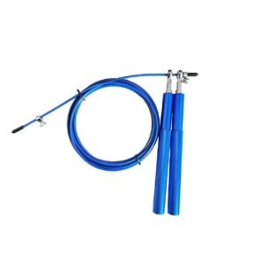 Adjustable Jump Rope with Aluminum Handles, Tangle-Free Ball Bearing Skipping Rope for Fitness Training – Dark Blue