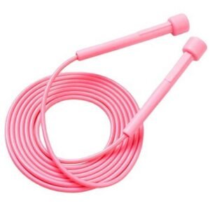 Speed Jump Rope for Fitness, Racing Skipping Rope with Ball Bearings, Adjustable Exercise Jump Rope for Cardio, Boxing, CrossFit & Workout – Pink