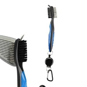 Golf Club Cleaning Brush Reel Groove Cleaner Tool -Blue