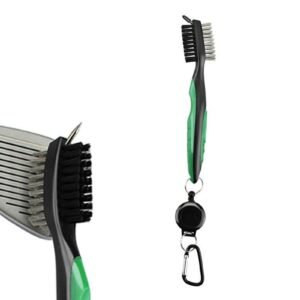 Golf Club Cleaning Brush Reel Groove Cleaner Tool -Green