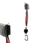 Golf Club Cleaning Brush Reel Groove Cleaner Tool -Red