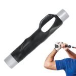 Golf Club Grip Trainer Attachment for Improved Hand Positioning -Grey