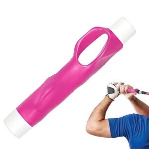 Golf Club Grip Trainer Attachment for Improved Hand Positioning -Pink