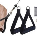 Yoga Strength Trainer Pull Down Home Gym Exercise Handles Replacement Fitness Equipment for Pilates -Blue