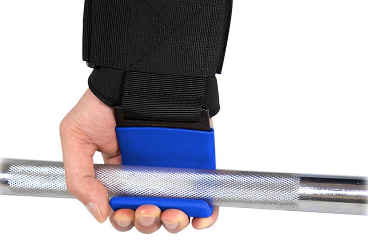 2pcs Weight Lifting Hook Hand Grip Support Wrist Straps Powerlifting Grips Gym Gloves(Blue) 1 2pcs Weight Lifting Hook Hand Grip Support Wrist Straps Powerlifting Grips Gym Gloves(Blue)