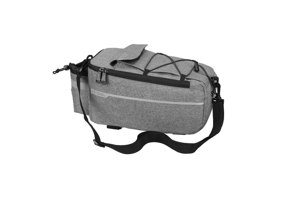 Cycling Rear Rack Water-resistant Storage Bottle Luggage Bag Bike Rear Pannier Bag - Grey 3 Cycling Rear Rack Water-resistant Storage Bottle Luggage Bag Bike Rear Pannier Bag – Grey - image 3