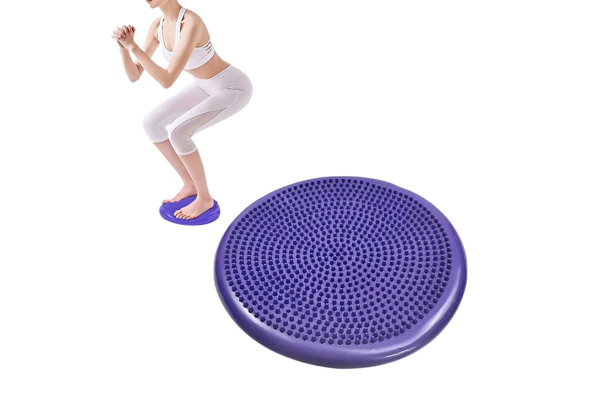 Yoga Training Mat Exercise Balance Stability Cushion Yoga Training Accessories -Purple 1 Yoga Training Mat Exercise Balance Stability Cushion Yoga Training Accessories -Purple
