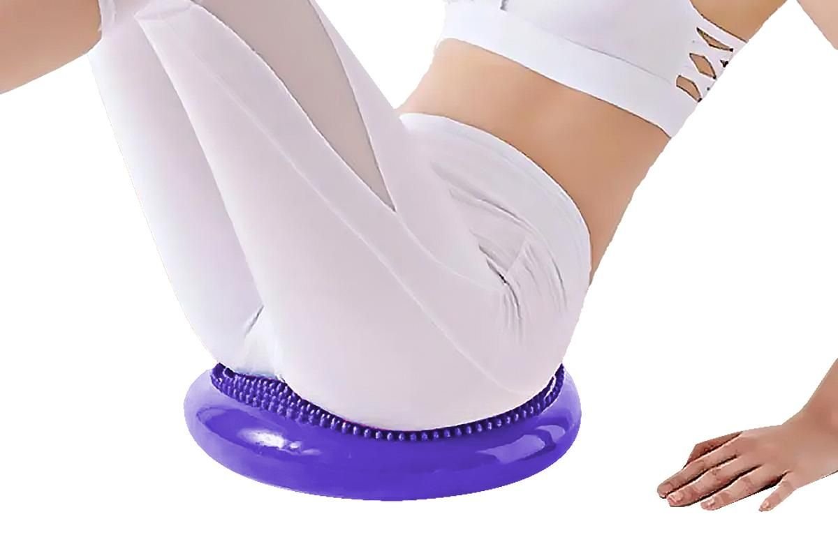 Yoga Training Mat Exercise Balance Stability Cushion Yoga Training Accessories -Purple 4 Yoga Training Mat Exercise Balance Stability Cushion Yoga Training Accessories -Purple - image 4