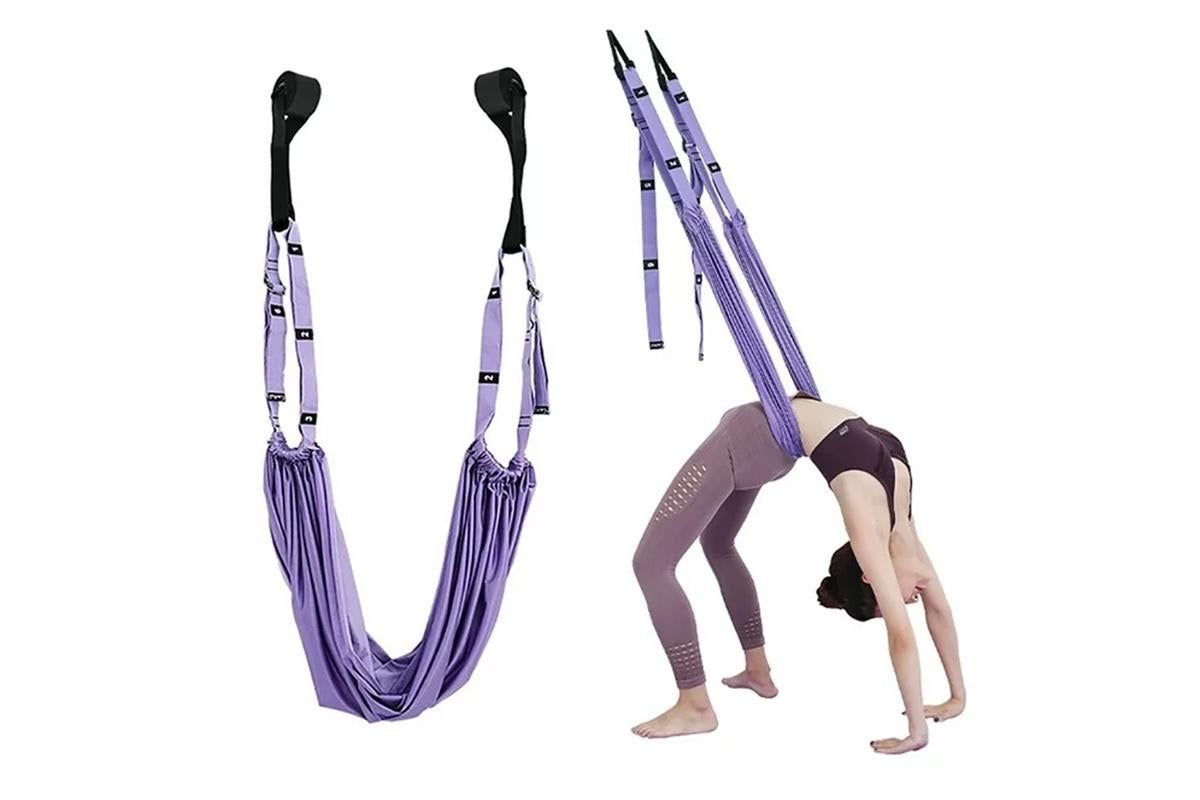 Stretching Exercise Belt Ballet Band Leg with Door Anchor Flexibility Trainer for Dance Aerial Yoga Ballet -Green 5 Stretching Exercise Belt Ballet Band Leg with Door Anchor Flexibility Trainer for Dance Aerial Yoga Ballet -Green - image 5
