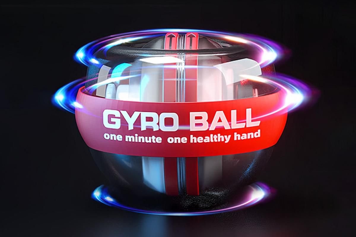 LED Wrist Ball Trainer Auto-Start Wrist Strengthener Gyroscopic Forearm Exerciser Gyro Ball for Strengthen Arms Muscles Wrist -Red 2 LED Wrist Ball Trainer Auto-Start Wrist Strengthener Gyroscopic Forearm Exerciser Gyro Ball for Strengthen Arms Muscles Wrist -Red - image 2