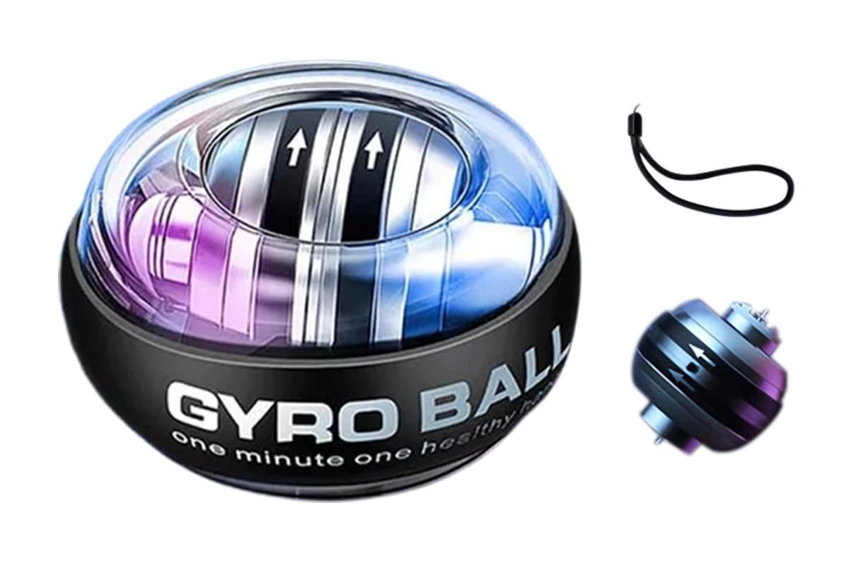 LED Wrist Ball Trainer Auto-Start Wrist Strengthener Gyroscopic Forearm Exerciser Gyro Ball for Strengthen Arms Muscles Wrist -Red 4 LED Wrist Ball Trainer Auto-Start Wrist Strengthener Gyroscopic Forearm Exerciser Gyro Ball for Strengthen Arms Muscles Wrist -Red - image 4