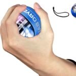 LED Wrist Ball Trainer Auto-Start Wrist Strengthener Gyroscopic Forearm Exerciser Gyro Ball for Strengthen Arms Muscles Wrist -Blue