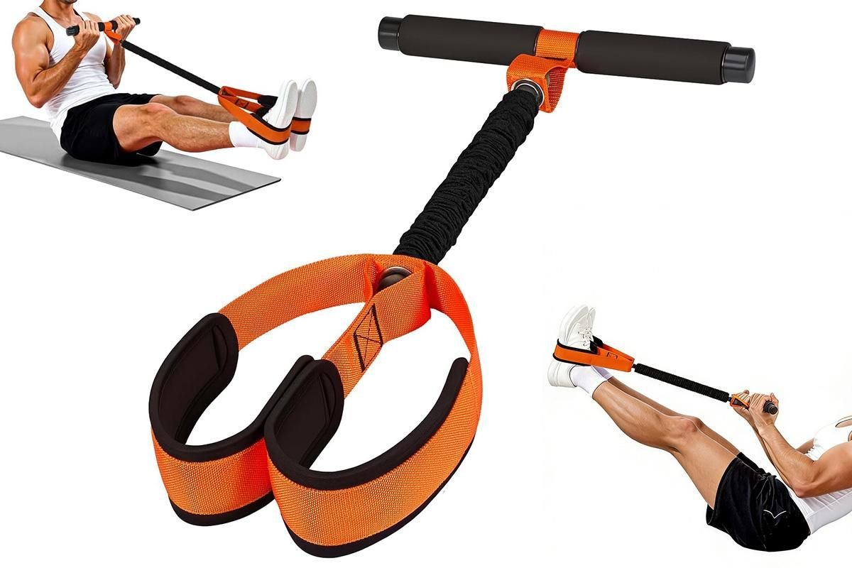 Pedal Resistance Band with Handle Home Exercise 55lbs 1 Pedal Resistance Band with Handle Home Exercise 55lbs