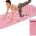TPE Yoga Mat Exercise Fitness Sport Non Slip Workout Mat with Body Alignment Lines