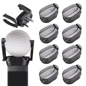 8Pcs Foldable Golf Ball Pick Up Claw Sucker Put On Putter Grip Golf Ball Pick Up Retriever Grabber Golf Accessories