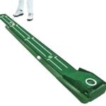 Practice Putting Mat Indoor Putter Trainer Mat 2.6m Auto-Return Golf Training Aid